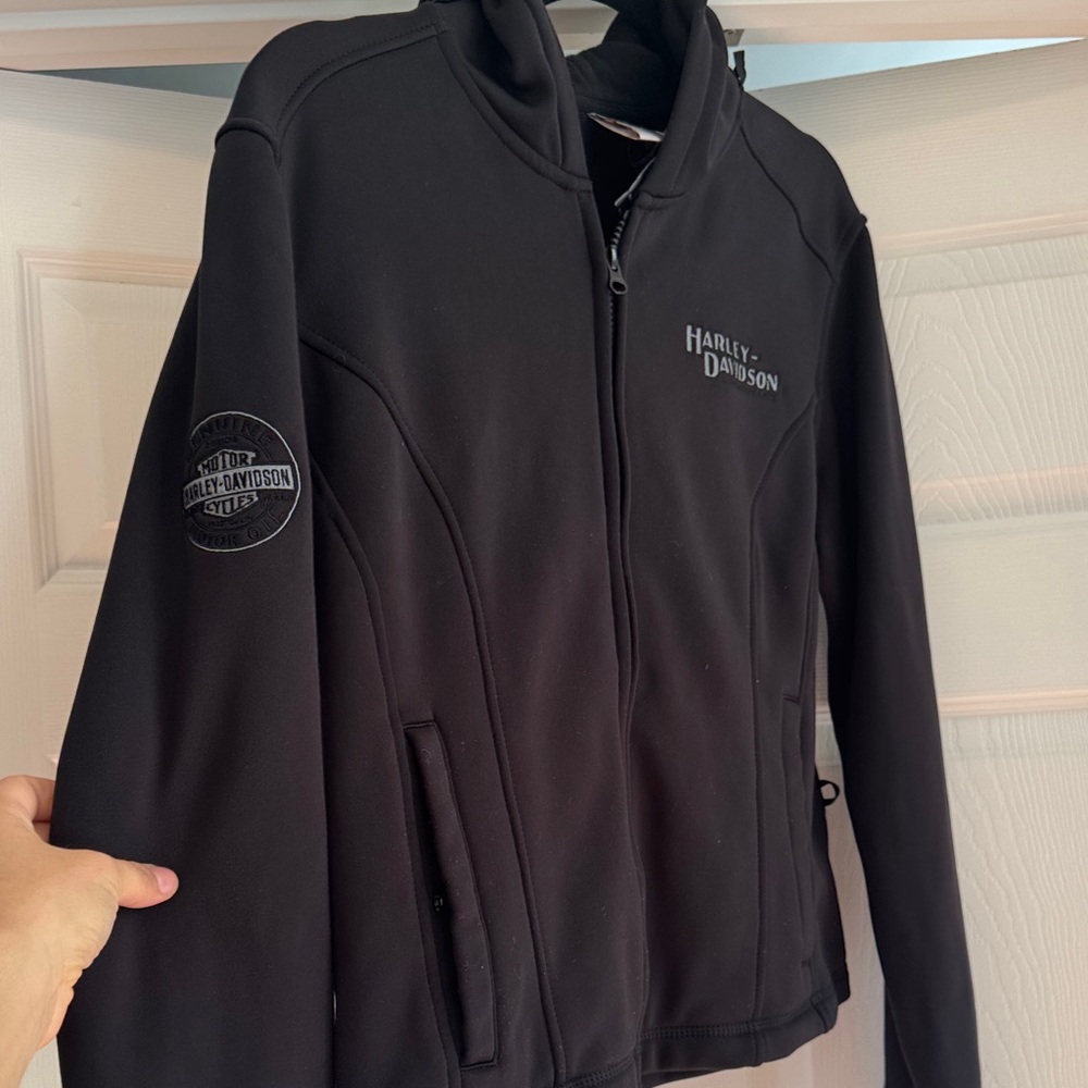 Harley-Davidson Miss Enthusiast 3 in 1 Leather Jacket - Picture 9 of 12